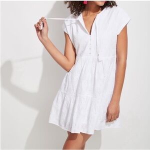 Vineyard Vines White Island Eyelet Swing Dress Size Small NWT